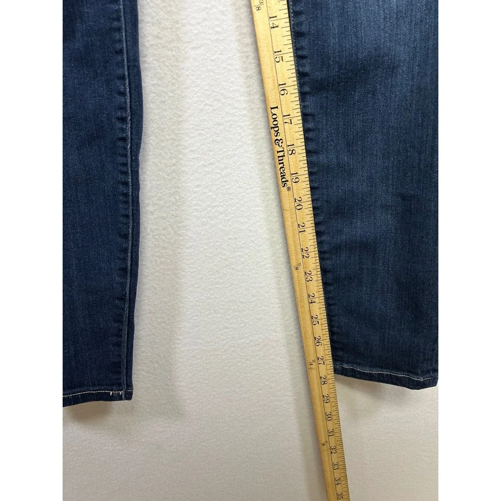 Liverpool Classic Minimalist Women 16W Dark Wash High Rise Skinny Jeans